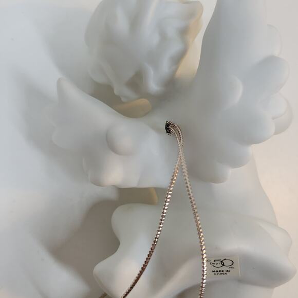 Dept 56 Large Winter Silhouette Cherub Angel 8" White Ornament Horn Retired - Picture 15 of 16